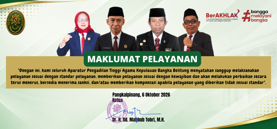 Maklumat Pelayanan PTA Babel